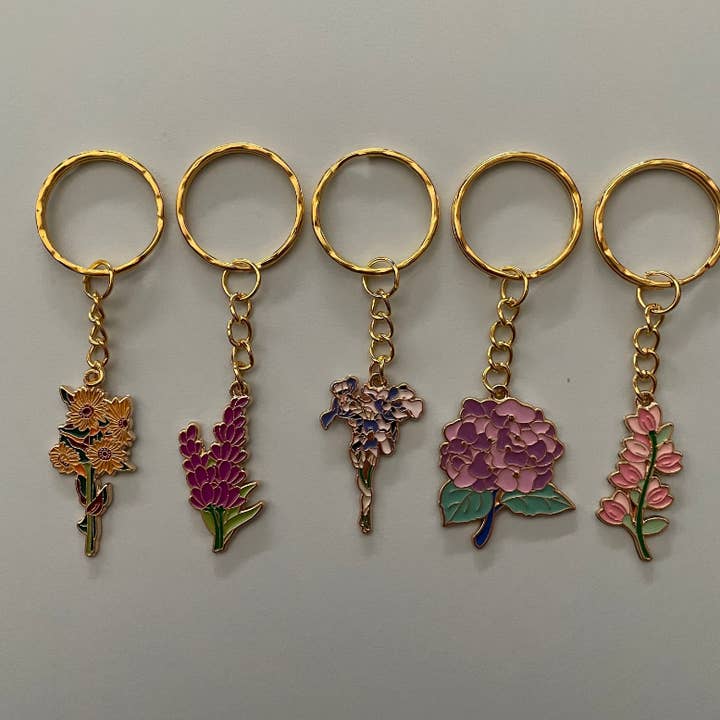Roshni Desai & Things - Wholesale Keychain – Women's - Flower Keyring Flower Bunch Keyring Enamel Keyring Unisex1