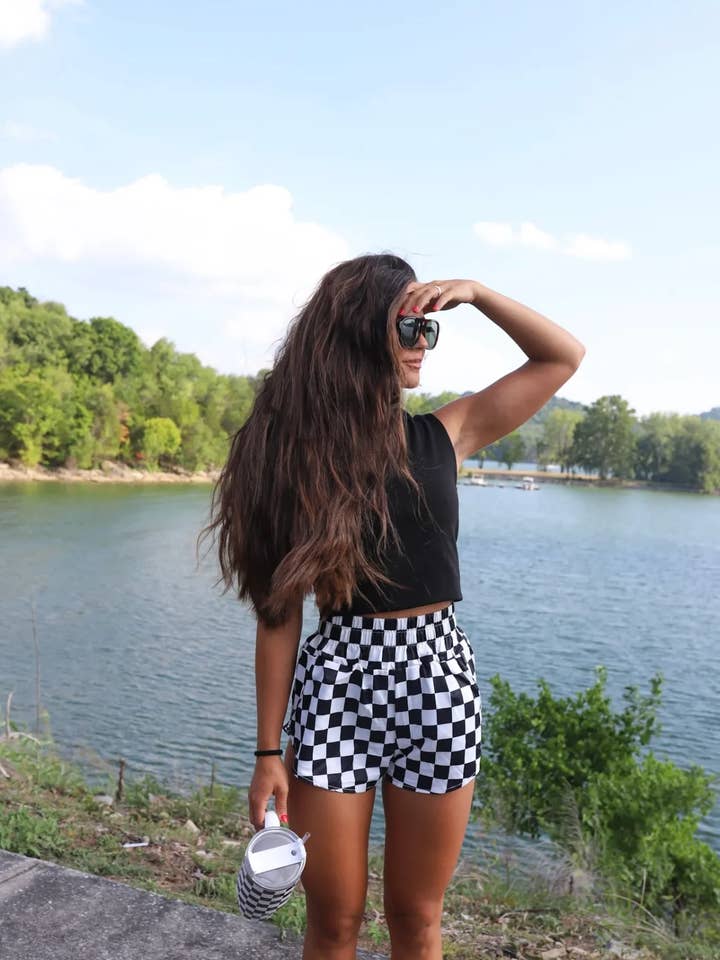The Front Porch Label - Wholesale Shorts - Women's - Checkerboard Shorts