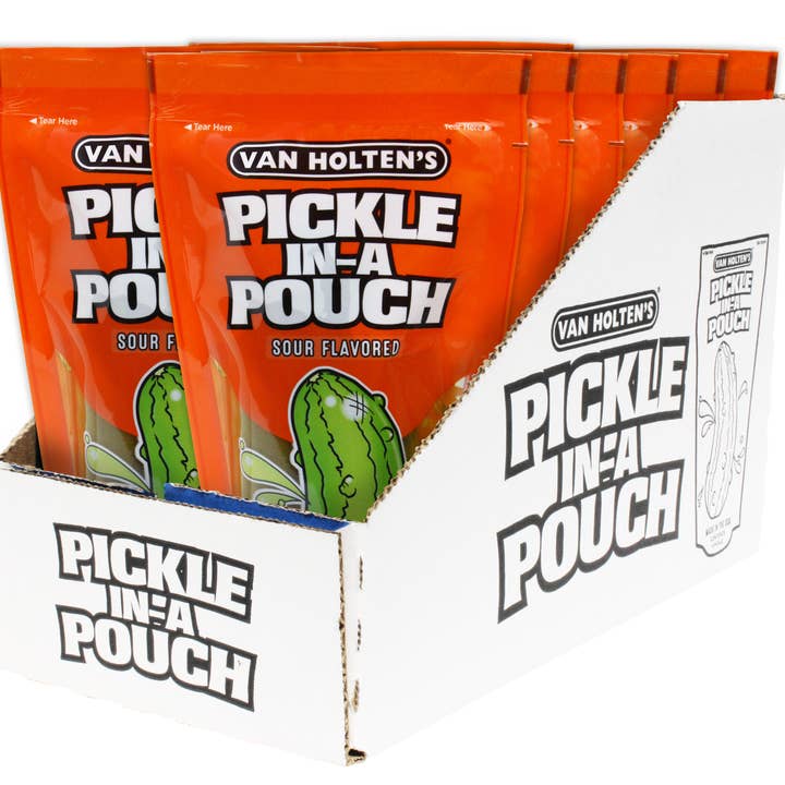 Van Holten's - Wholesale Pickled Vegetables - Van Holten's Large Sour Pickle-In-A-Pouch, 12ct Case2