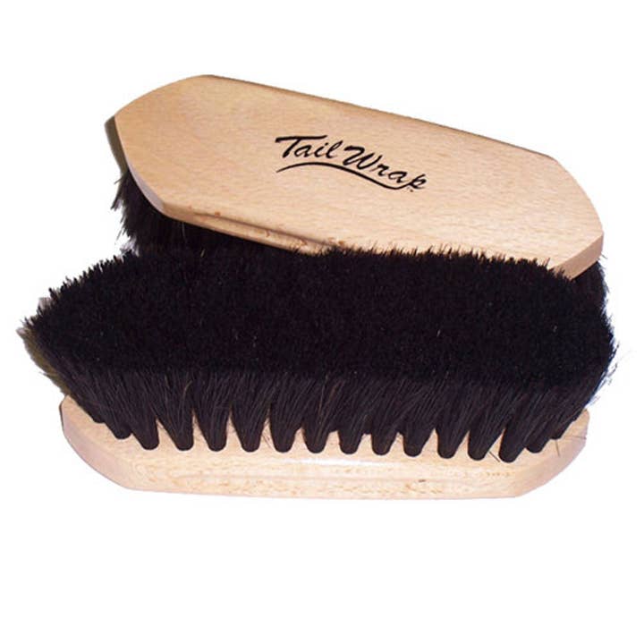 TailWrap Wood Block Horse Hair Brush for wholesale by Intrepid International