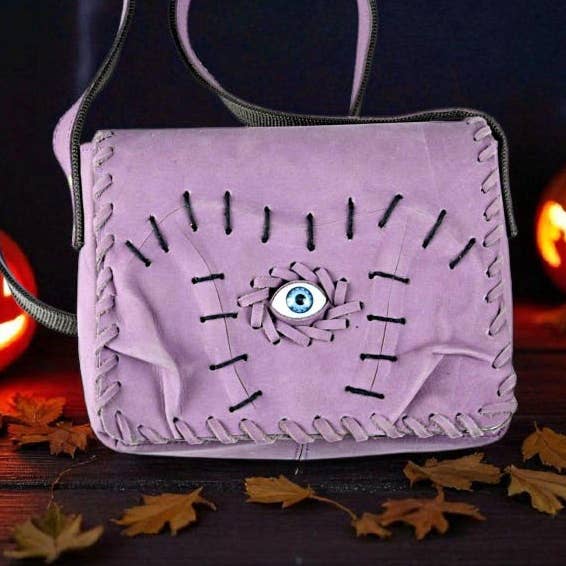 majenta hocus pocus Evil eye crossbody Purse for Women for wholesale by Leatherooze
