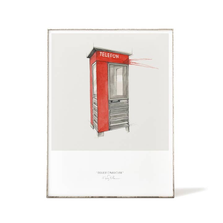 Art Prints 30 x 40 - Phone Booth for wholesale by Emmeselle