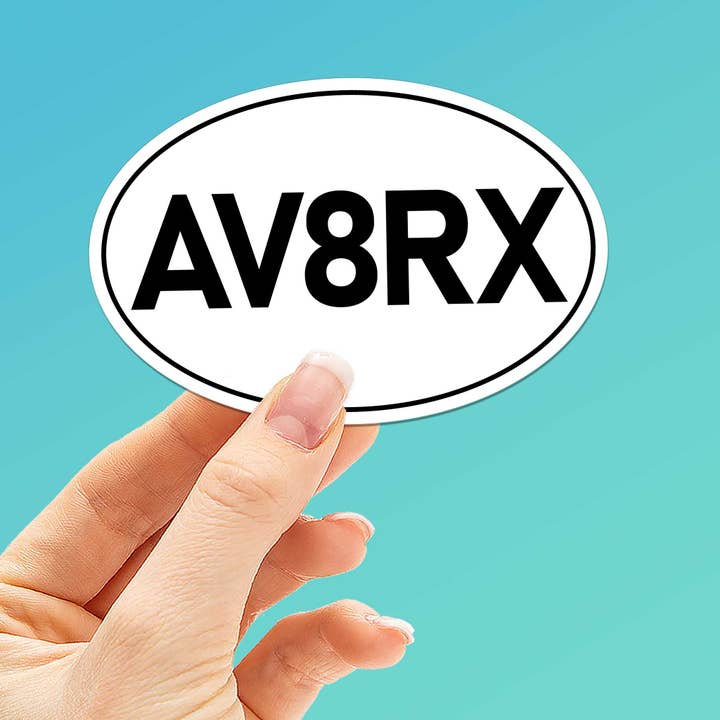 AV8RX Aviatrix Airplane Pilot Sticker for wholesale by Sentinel Supply