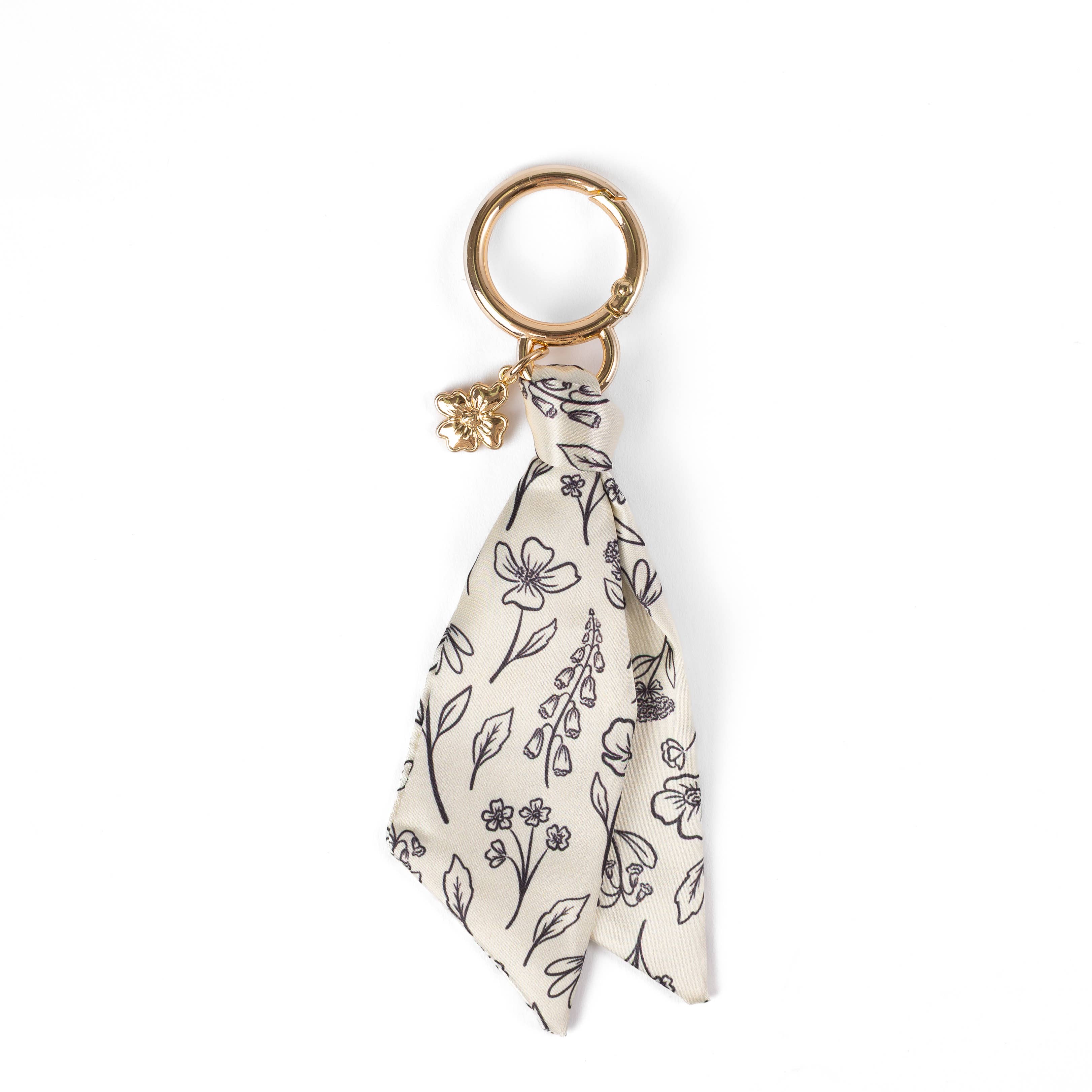 Elyse Breanne Design - Wholesale Scrunchie - Women's - Floral Satin Keychain20
