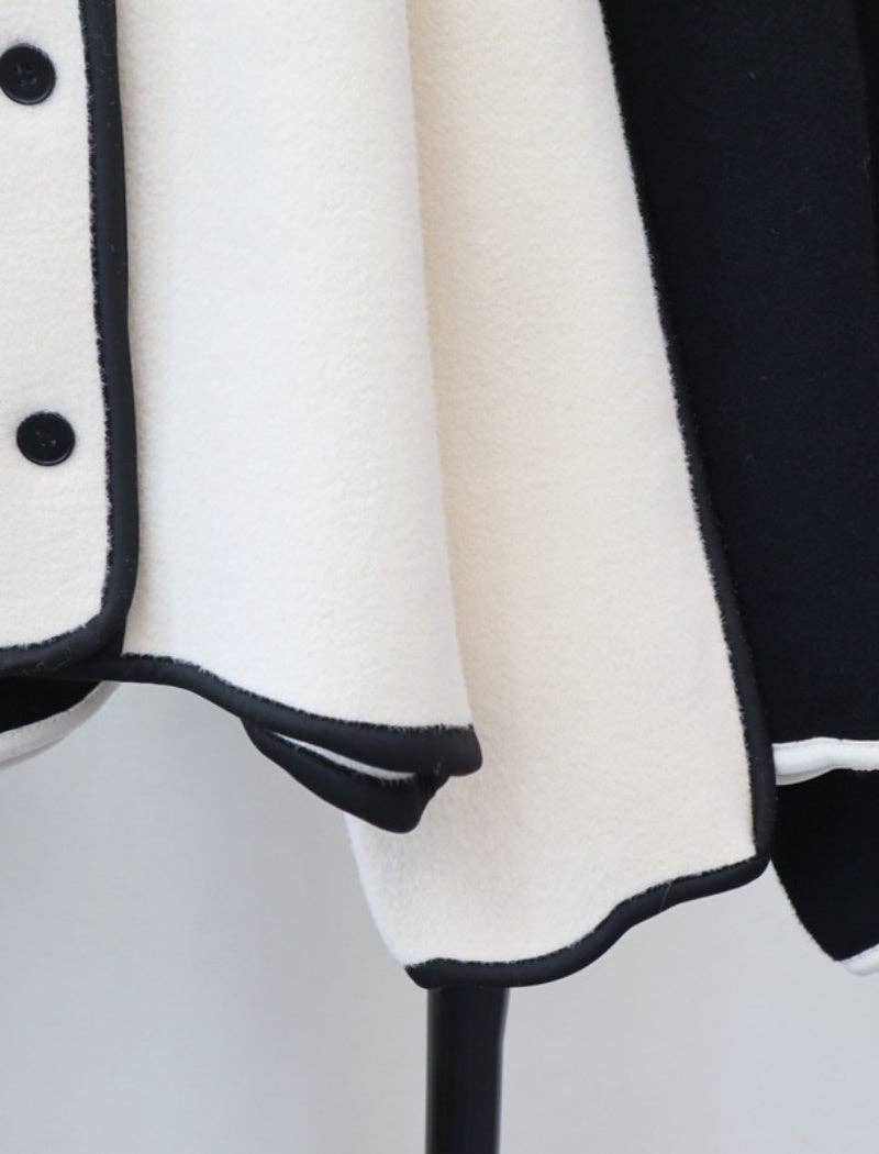 safistyle - Wholesale Jacket - Women's - Button-Up Cape-Style Jacket3