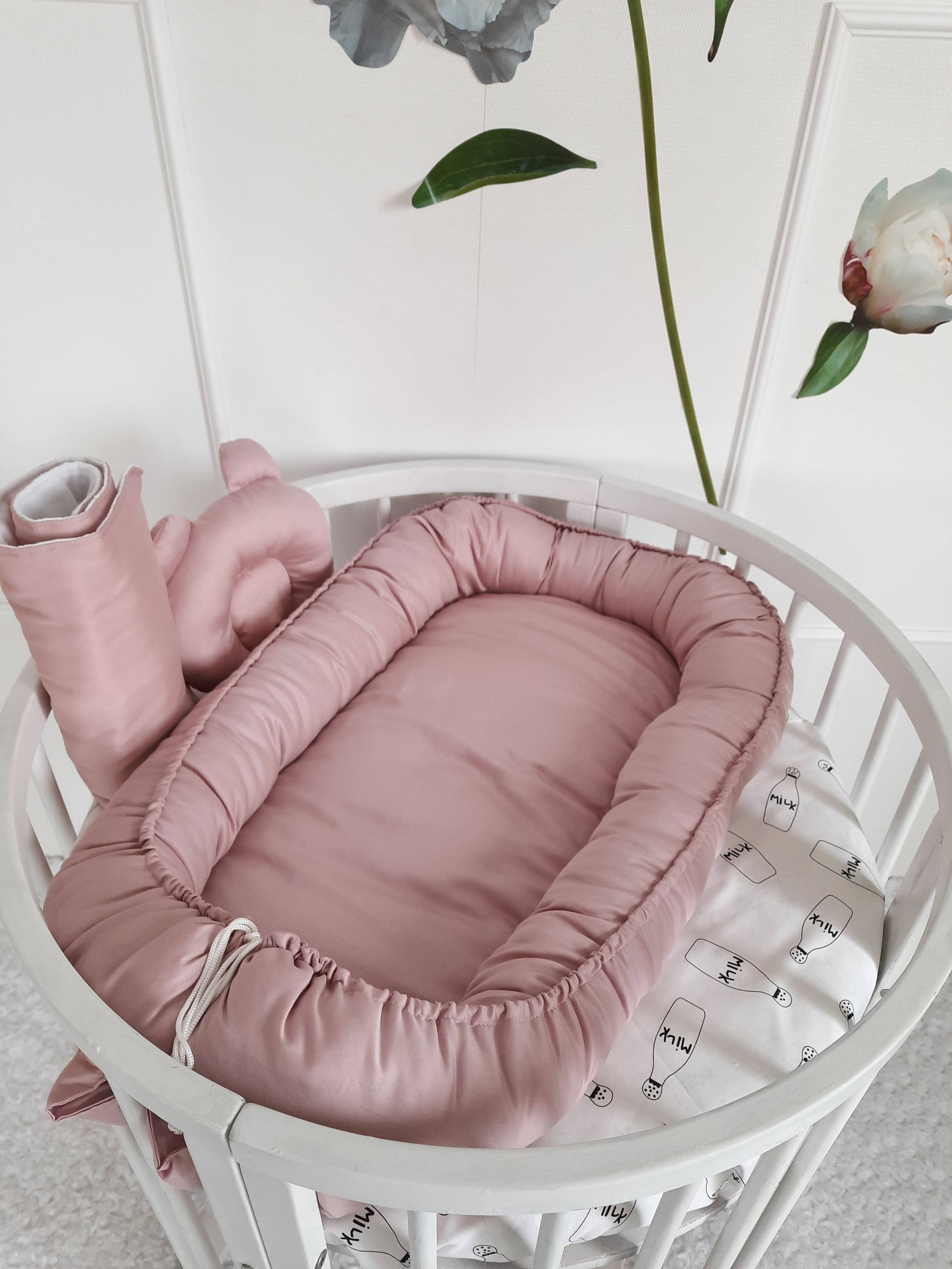 Allbright Kids – wholesale Bassinet – Baby – Baby Nest for Newborn. Cotton Babynest + Pillow9