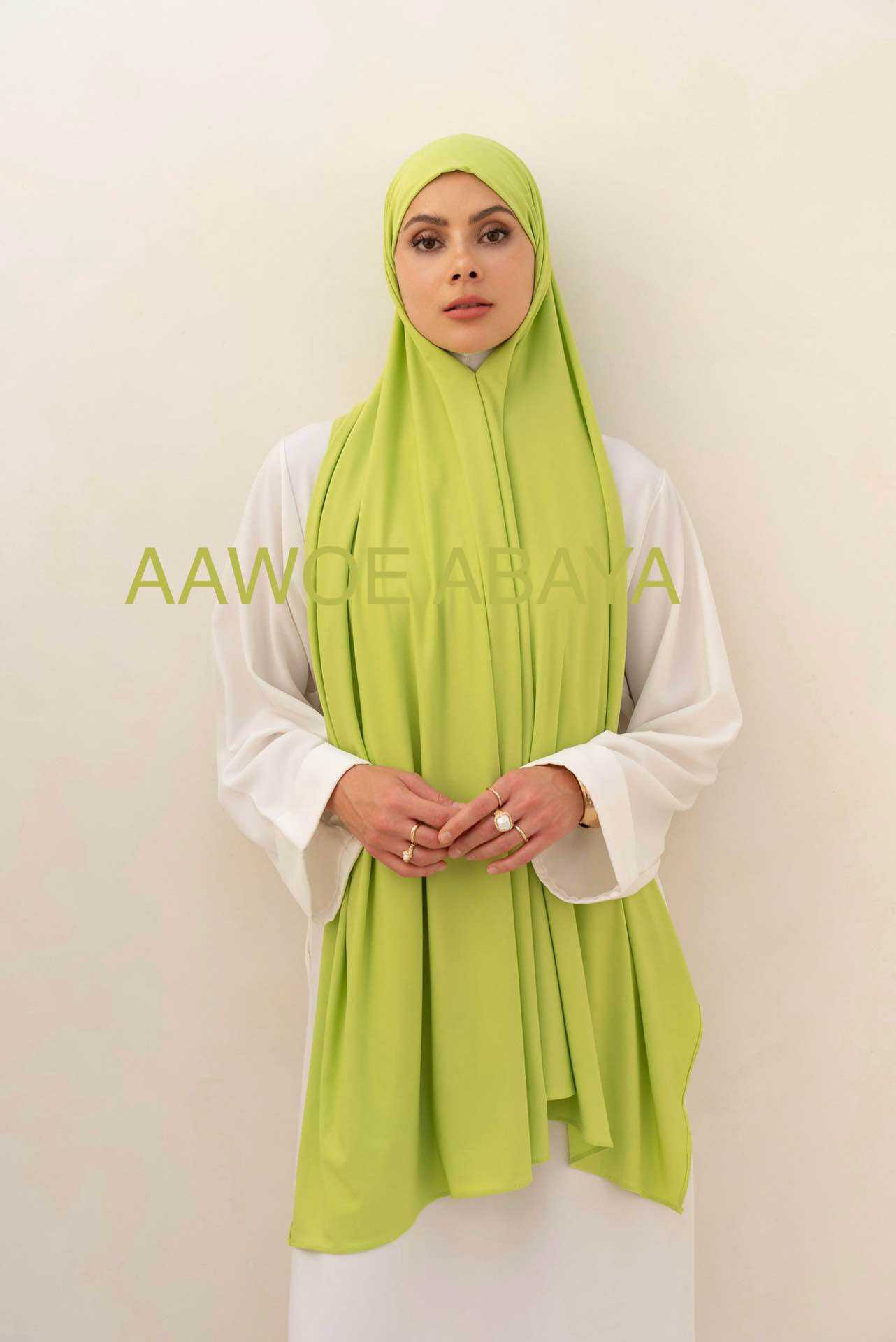 Aawoe Abaya - Wholesale Hijab - Women's - Jersey Rectangle Hijab with Tie - 70x200 cm - 24840