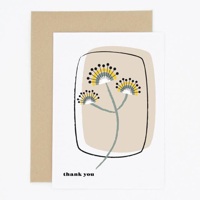 Scandi Flower Queen Annes Spitze Dankeskarte für den Großhandel von Madame Annie et Fils