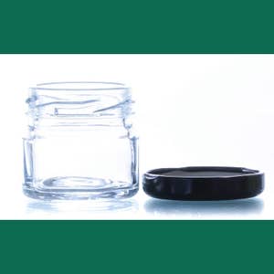 Tarros de vidrio de 30 ml, redondos con tapa a rosca - Esencia Andalusí