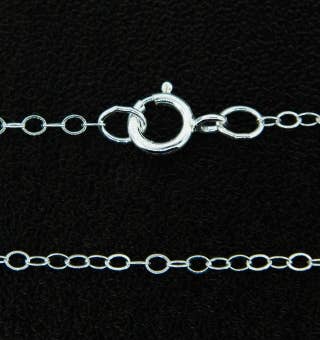 Sosie Designs - Vente Collier maille et chaîne - Chaîne forçat en argent sterling de 45 cm 1,4 mm4
