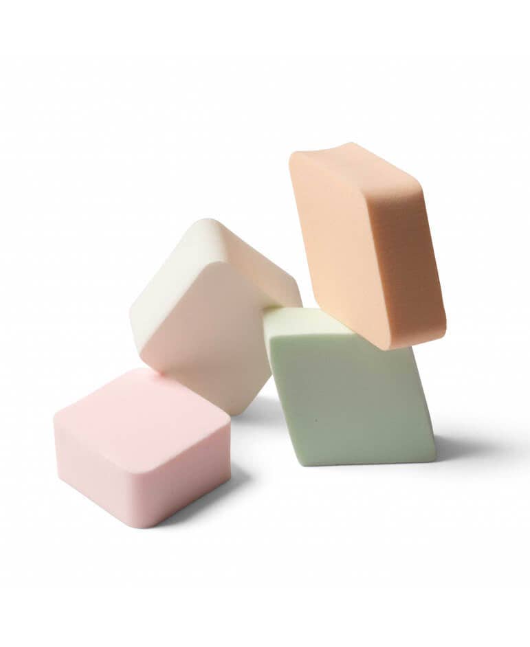 PALOMA BEAUTIES – Esponja/misturador de maquilhagem por atacado – Conjunto com 4 Esponjas de Maquiagem Triangulares