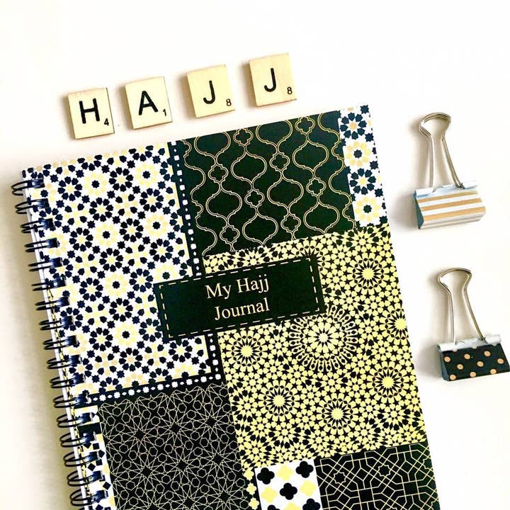 Mein Hajj-Journal, A5 Hajj-Notizbuch mit Zellige-Muster - NB2 für den Großhandel von Islamic Moments
