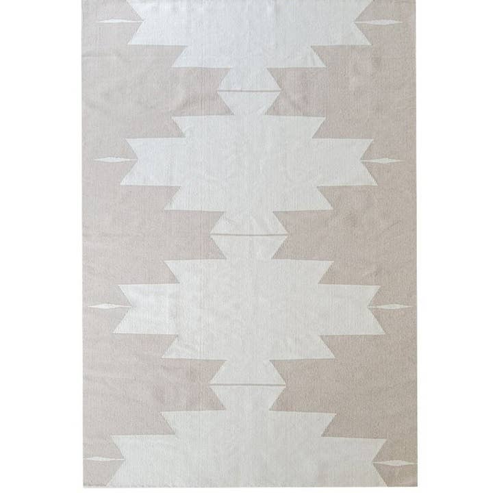 Cleo Beige Handmade Wool Rug for wholesale by Mumo Toronto Inc