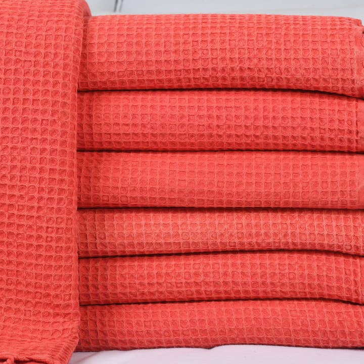 Turkish Bedspread, Organic Waffle Blanket for Yoga for wholesale by Organic Turkish Towels