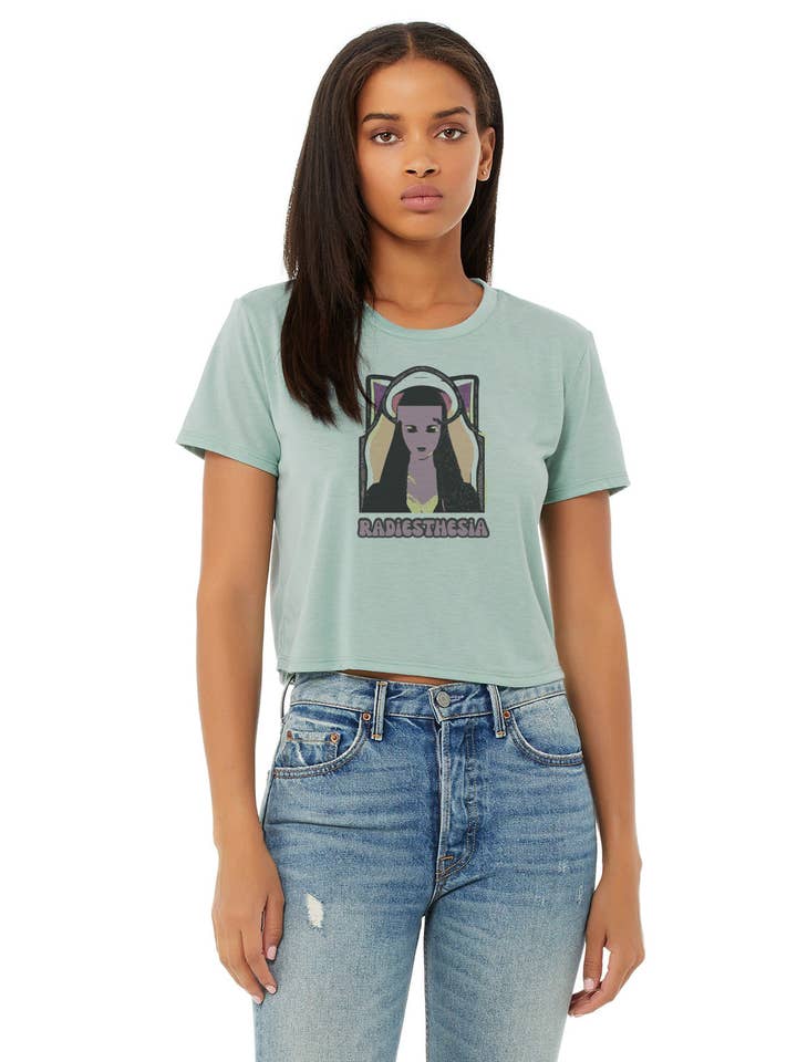 Crop T-Shirt Radiesthesia for wholesale by Into Sunrise