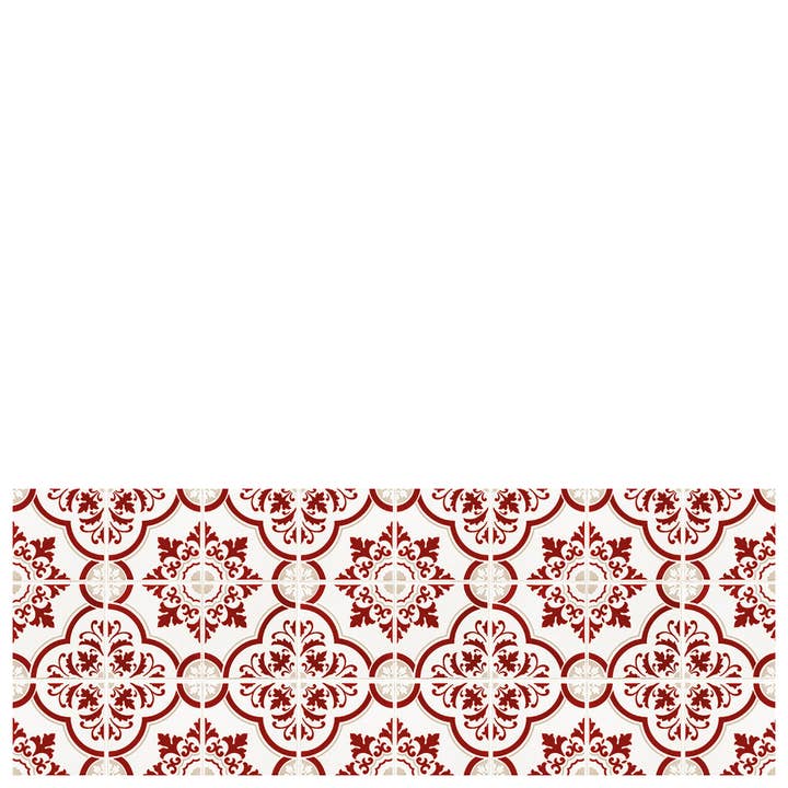 Vinyl Kitchen Mat Estoril Red for wholesale by Laroom