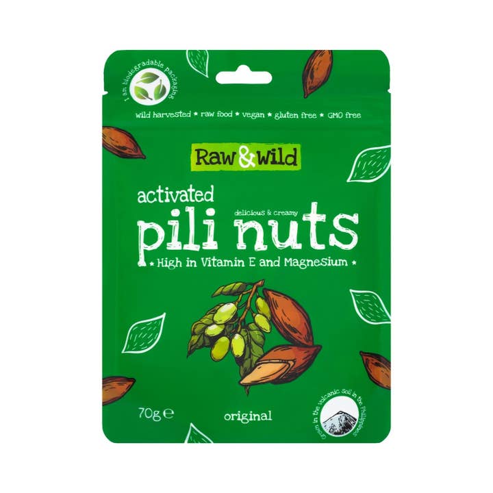 RAW & WILD – wholesale Nuts – 70g Activated Original Pili Nuts