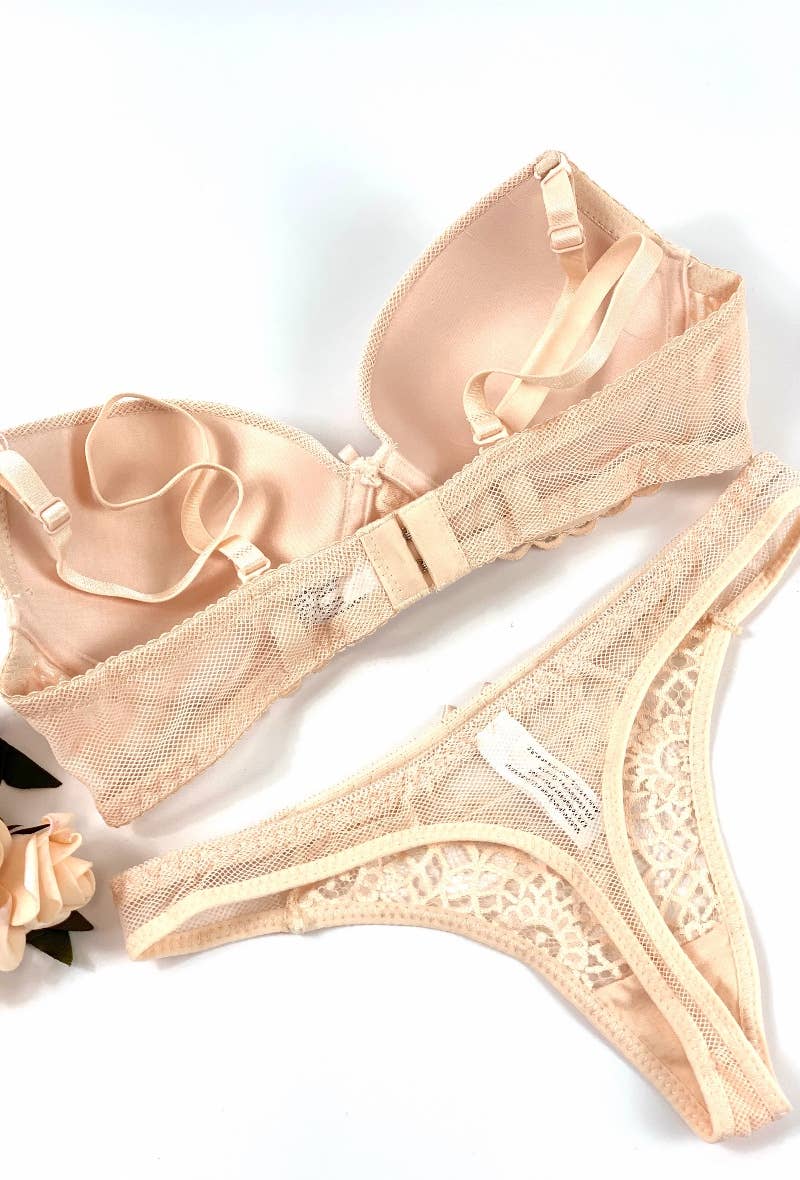 Belle Com'Elle – wholesale Lingerie Set – women's – Bra & String Bonnet Set B/ AZ1700311