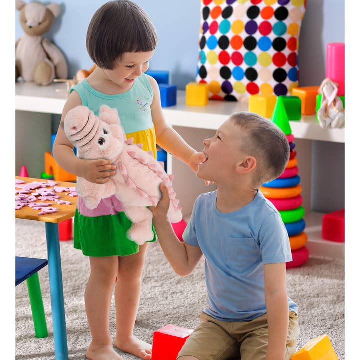 Cota Global - Vendita all'ingrosso Peluche - Bambini e neonati - Peluche Super-Morbido - Piccolo Alligatore Rosa 14"5