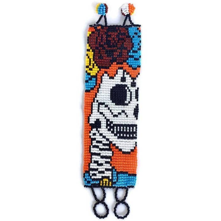 Lumily – wholesale Pärlarmband – Sugar Skull | Catrina Seed Bead Justerbart stängningsarmband4