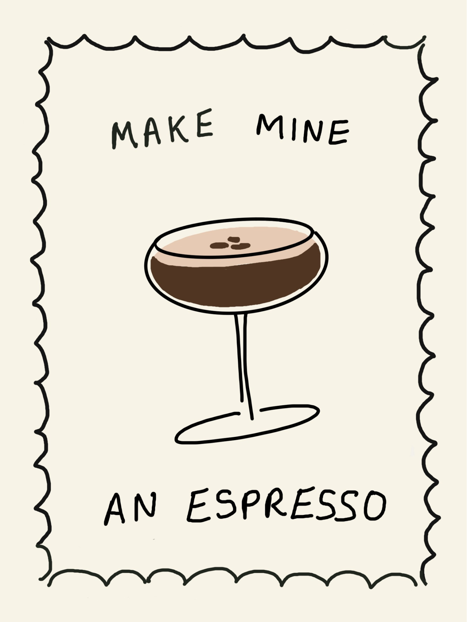 Lyonette – wholesale Art print – Make Mine an Espresso Print2