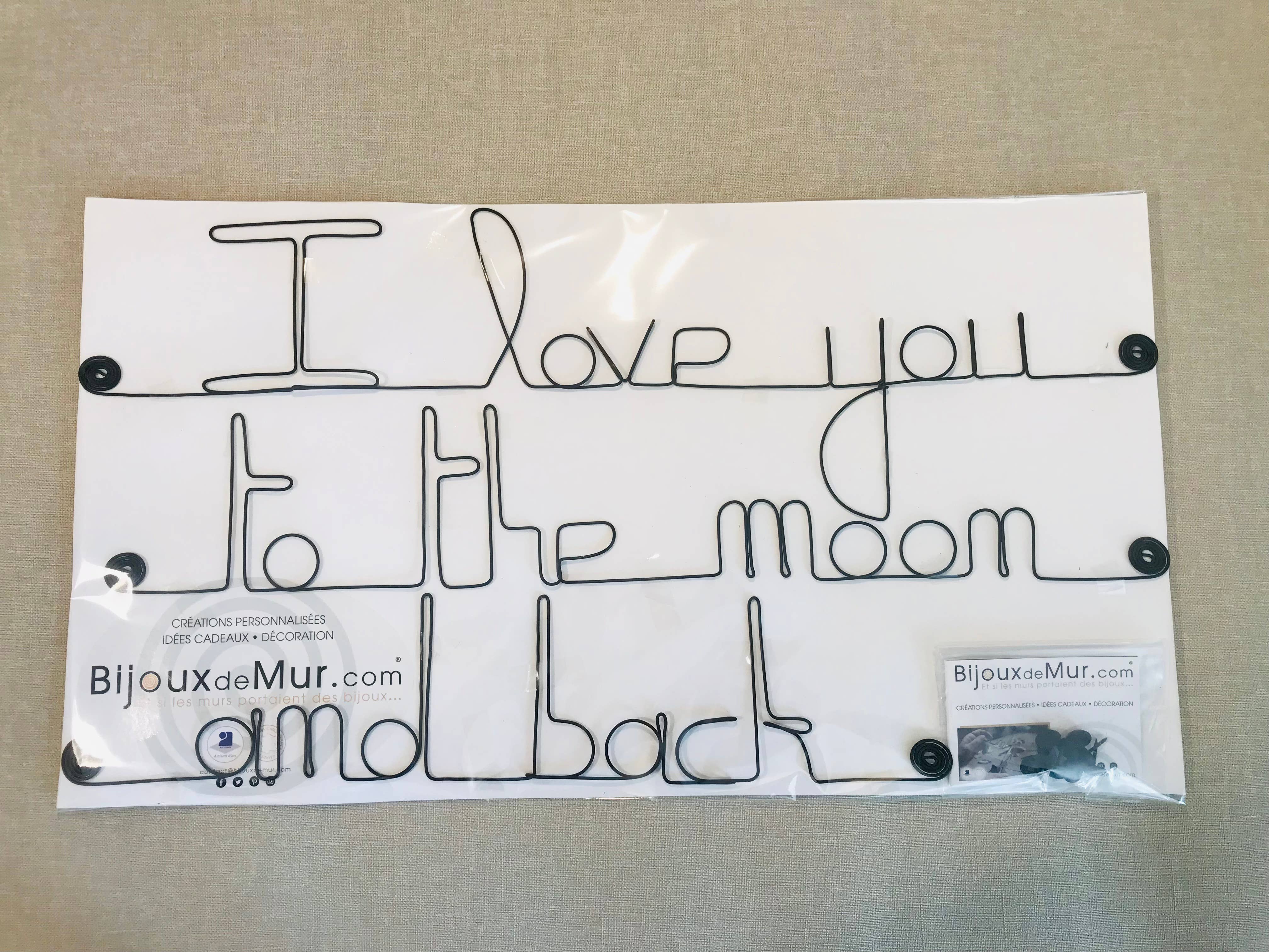 Bijoux de Mur – wholesale Dimensionell/3D-väggkonst – Alla hjärtans dag kärlek citat2