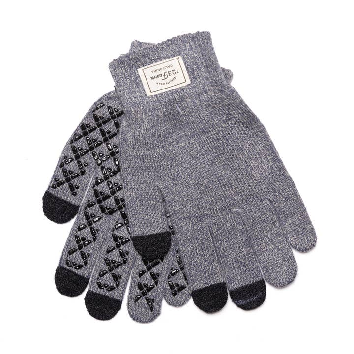 123 Farm, guanti invernali con impugnatura in silicone, predisposti per il touchscreen per la vendita all'ingrosso da parte di 123 Farm