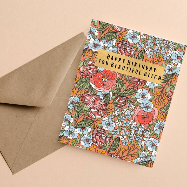 As Told By Ellie - Wholesale Birthday Card - Happy Birthday You Beautiful Bitch Card3
