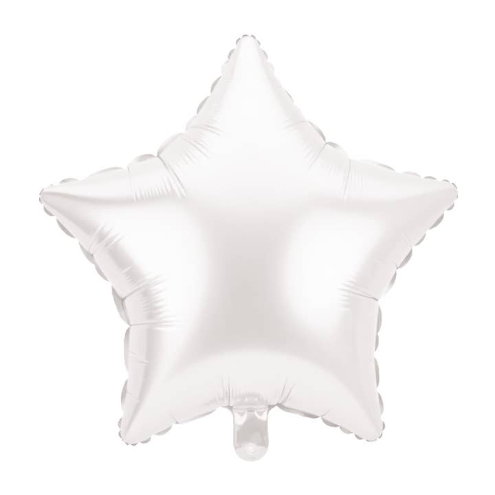 PD Party – wholesale Ballong – Folieboll - Stjärna vit0