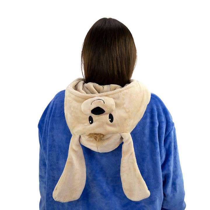OrangeOnions - Wholesale Hoodie - Unisex - Dougie Dog Adult Snugible | Blanket Hoodie & Pillow