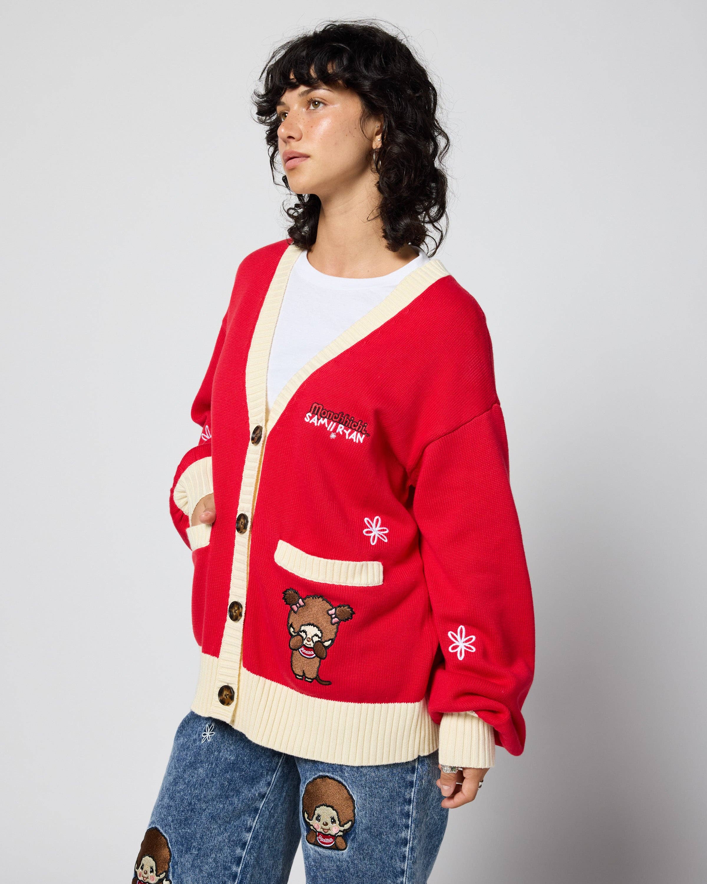 SAMII RYAN - Wholesale Cardigan - Women's - Monchhichi™ Oversized Cardigan6