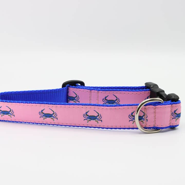 Preston Ribbons - Wholesale Pet Collar - Cat/Dog - Pink Crab