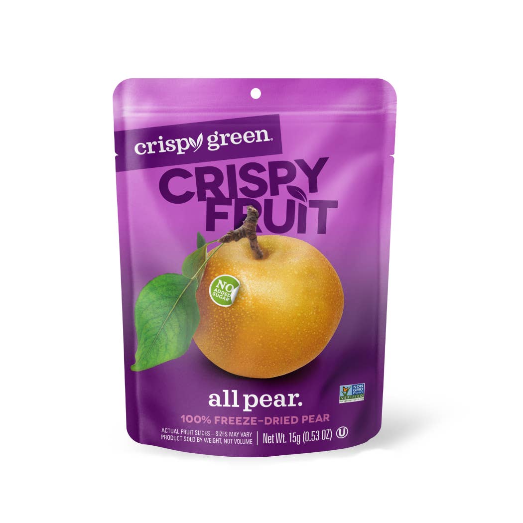 Crispy Green - Wholesale Dried/Dehydrated Fruit - Freeze Dried Pear 15g, Single