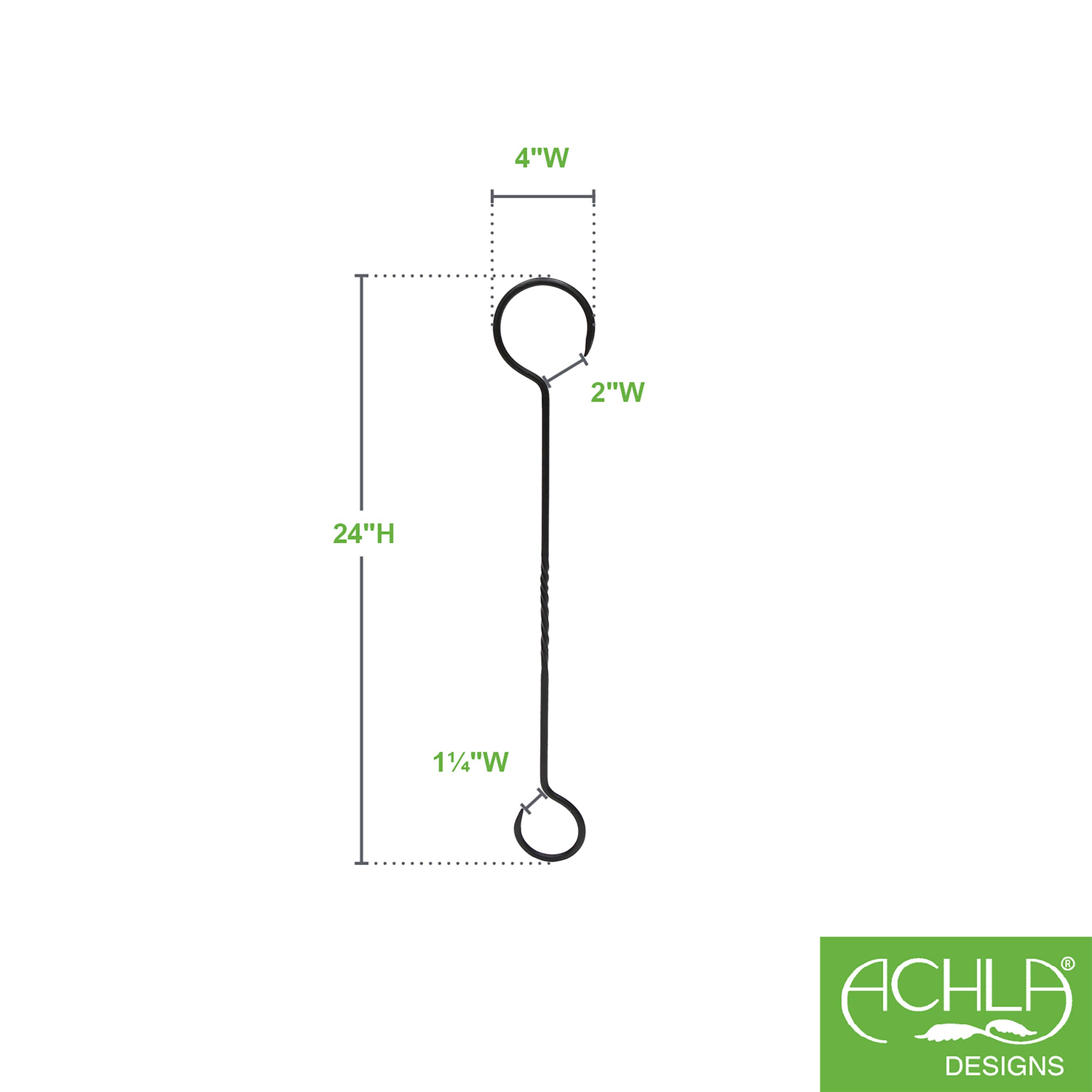 ACHLA Designs - Vente Crochets muraux - Rallonge de 24 po avec fonction Twist, paquet de 21