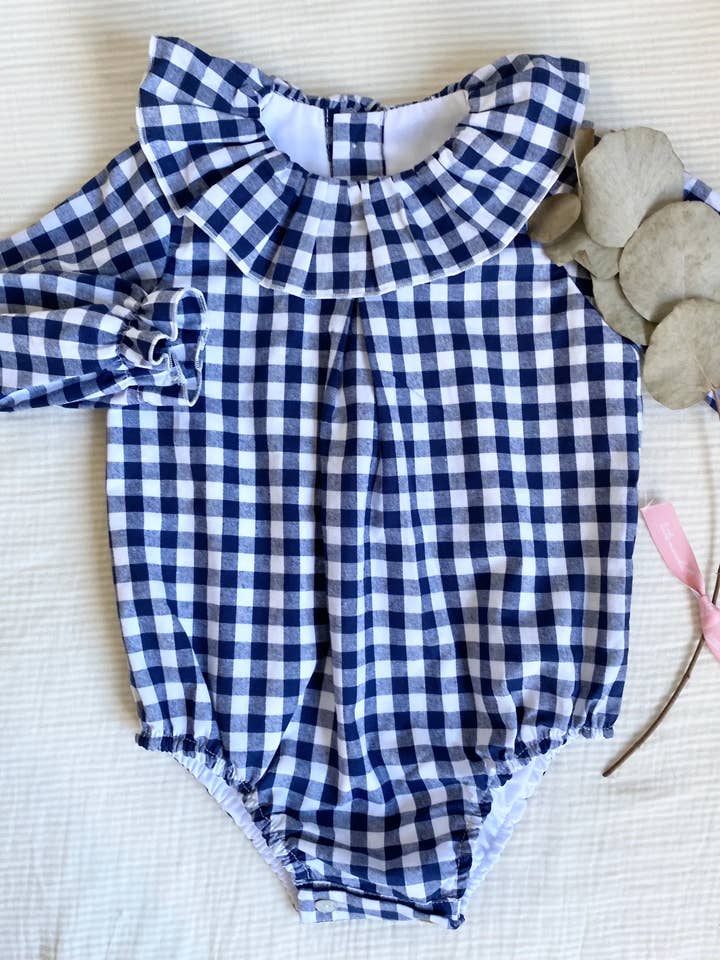 Pelele Vichy Marino for wholesale by Littlemanuela