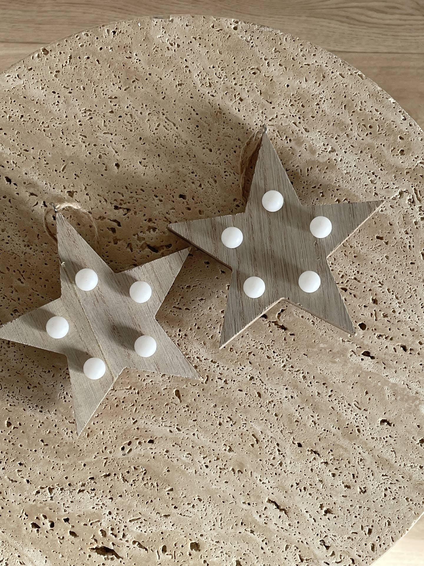 Opjet Paris - Wholesale Christmas Decoration - LED light-up wooden decoration H12cm (battery-operated)3