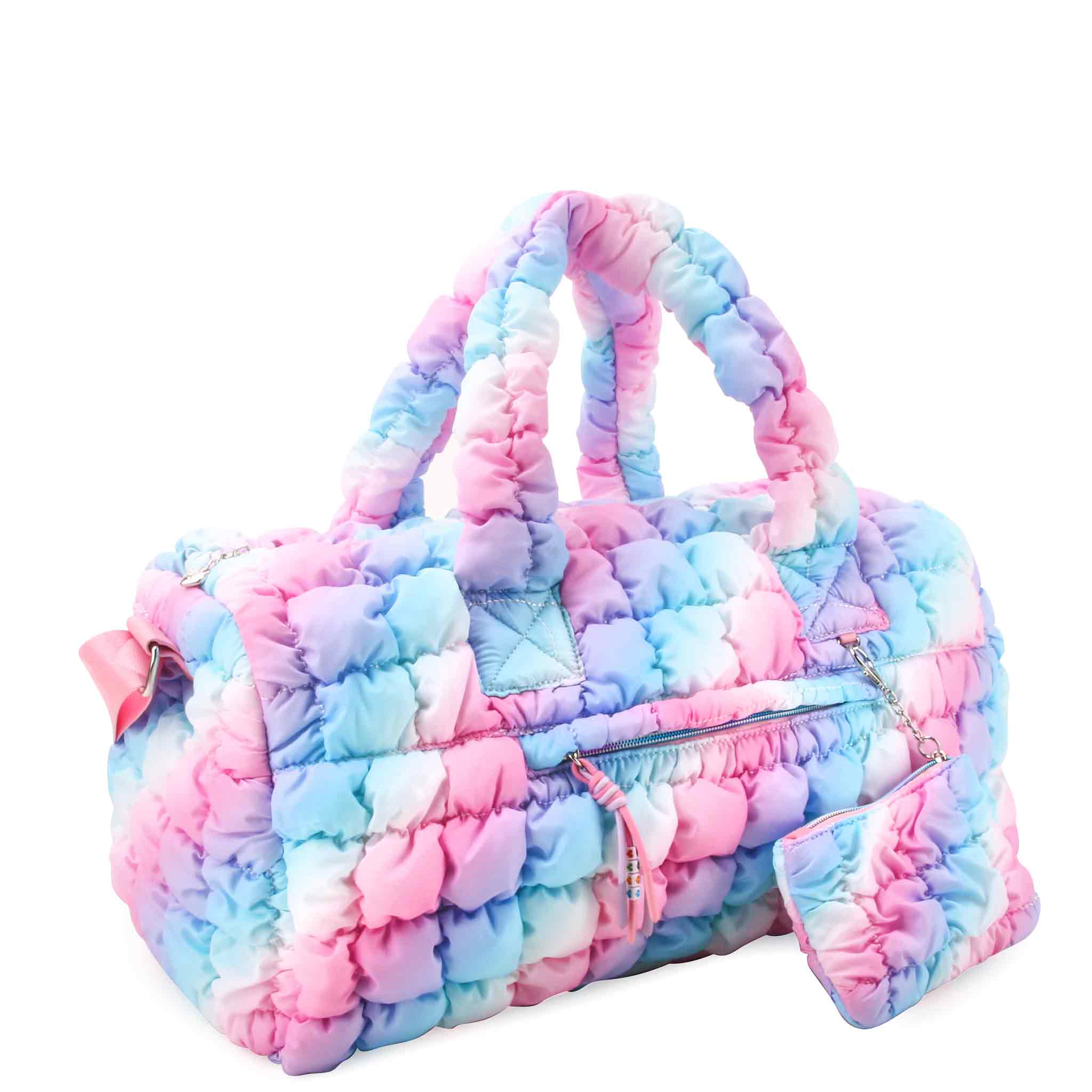 OMG Accessories - Wholesale Weekender Bag - Kids - Quilted Scrunchies Large Duffle Bag2