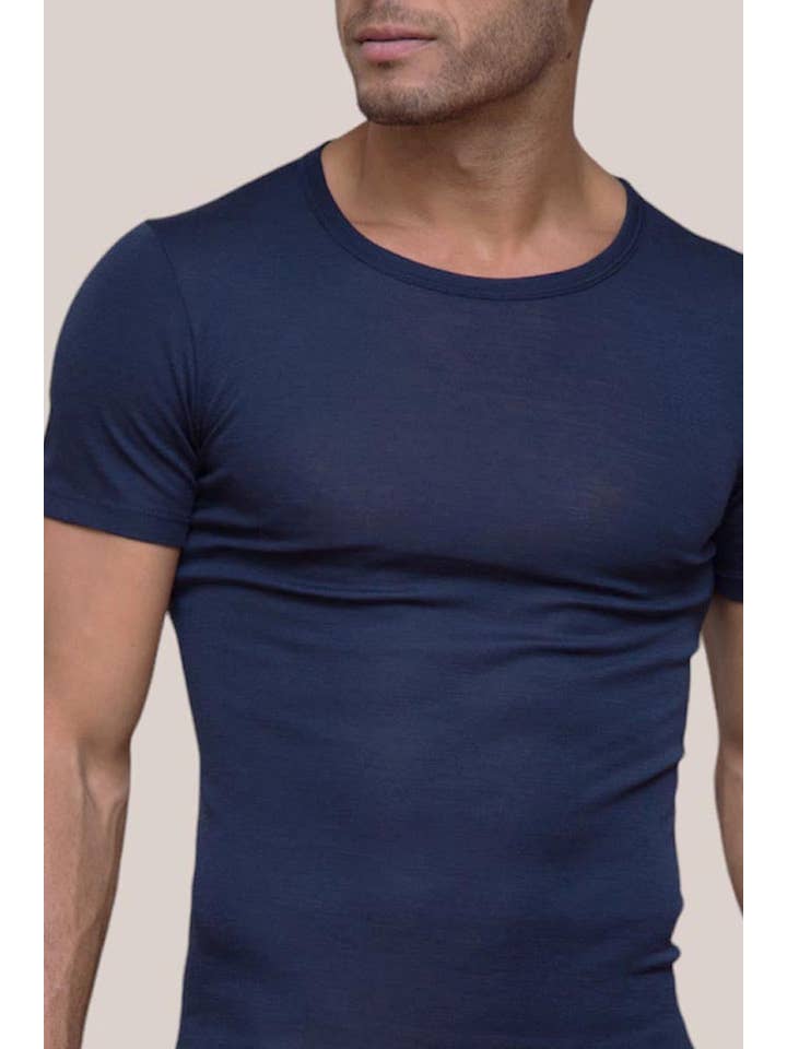 Madiva – Großhandel T-Shirt – Herren – Alghero Sportbekleidung mit halben Ärmeln aus Wolle und Seide5