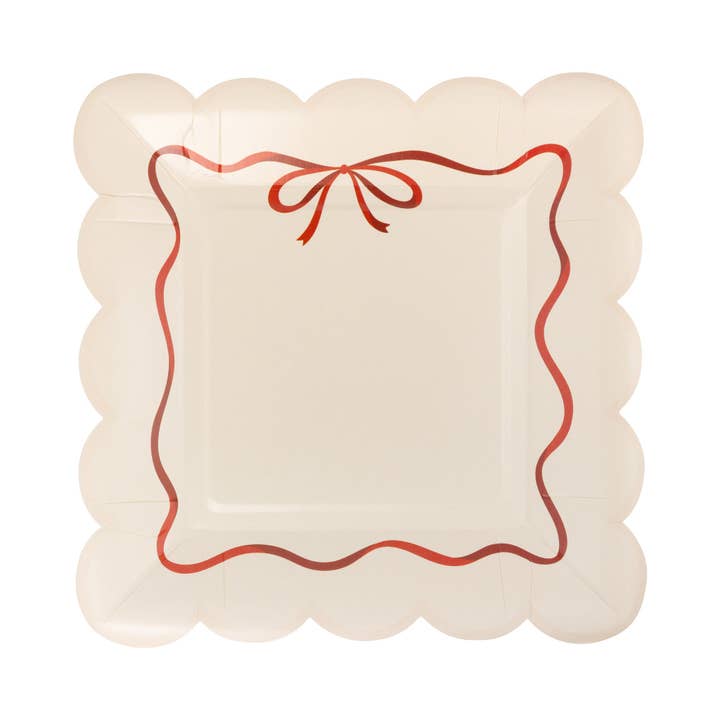 BOW1240 - Red Bow Border Plate for wholesale by My Mind’s Eye