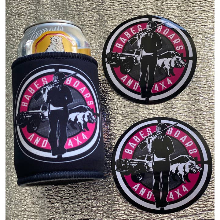 Babes Boars & 4x4 - Wholesale Cooler/cooler bag - BABES BOARS & 4X4 STICKER & COOLER PACK1