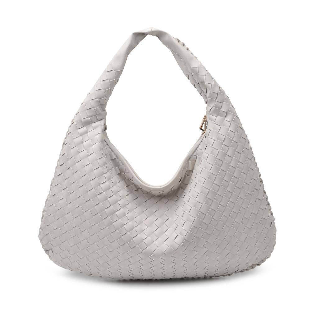 Urban Expressions – Großhandel Schultertasche – Damen – Victoria Hobo-Tasche mit geflochtenem Design aus veganem Leder24