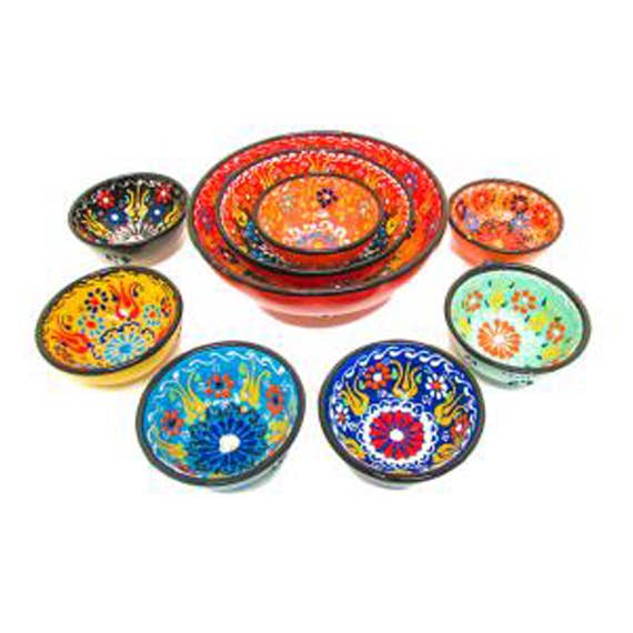 Access by Mediterranean Concepts – Engroshandel Pyntetallerken/skål – Dantel Design Keramik Skål - 05 cm0