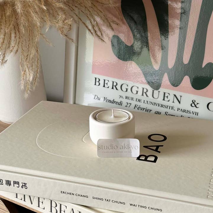 Scandi Single Tealight Candle Holder | Minimal Decor for wholesale by Studio Akiyo