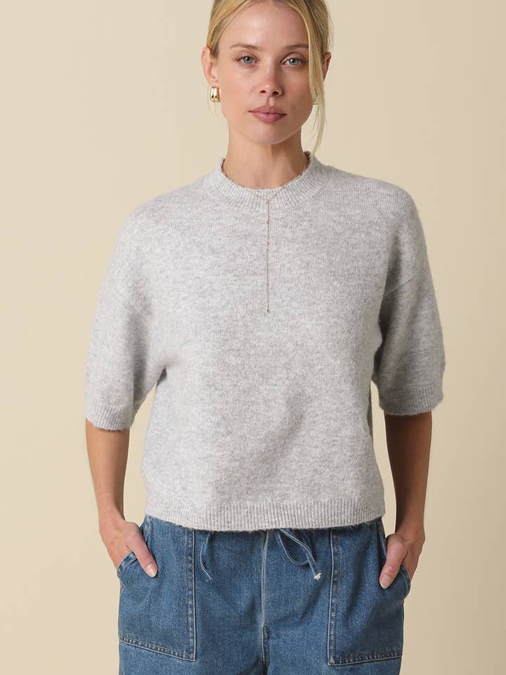 Parker kortærmet sweater for engroshandel hos Olivaceous