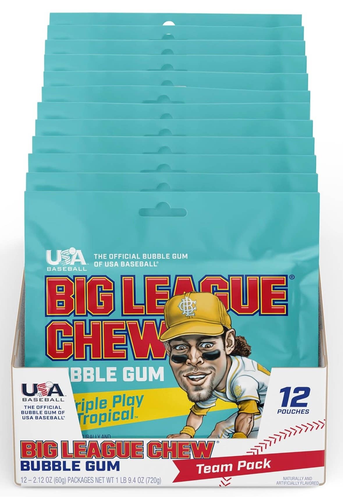 O'Shea's Candies Sweet Shop - Wholesale Chewing Gum - Nostalgic “NEW TROPICAL 🌴” Big League Chew Est.1980 1