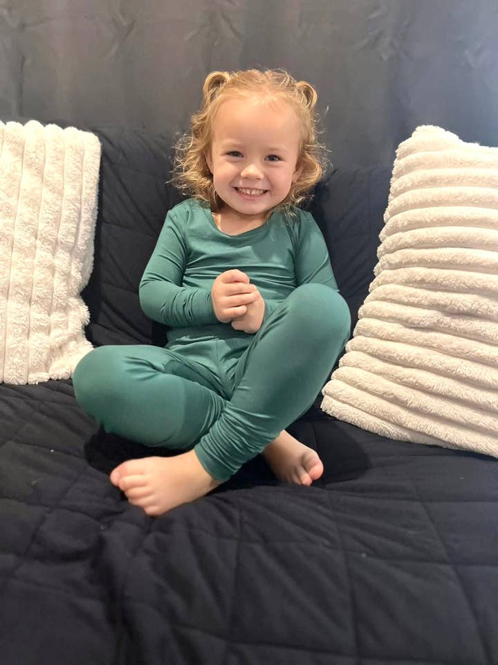 Misty Pine Two Piece Set for wholesale by Bean & Bear Bamboo