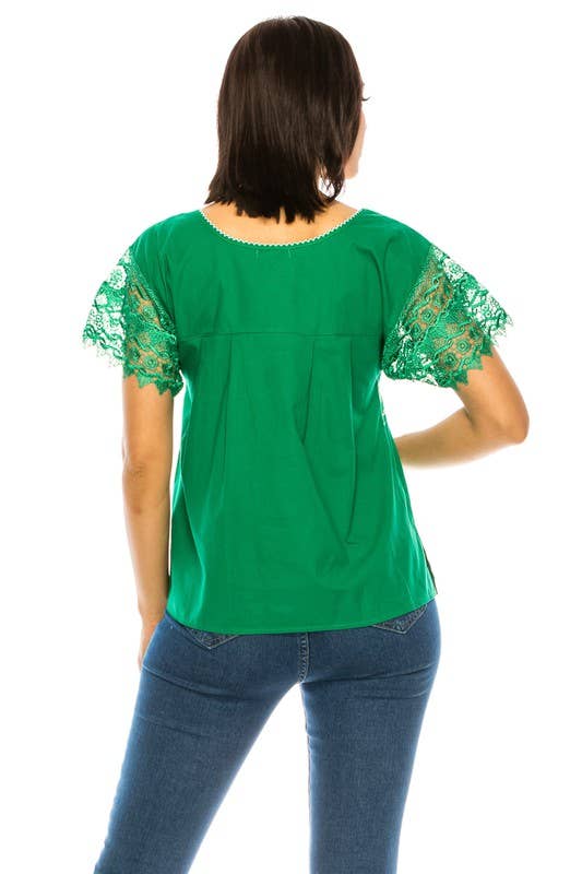 Unik – wholesale Blus - Dam – Traditionell mexikansk blouse med Puebla-broderi för vuxna S-XL8