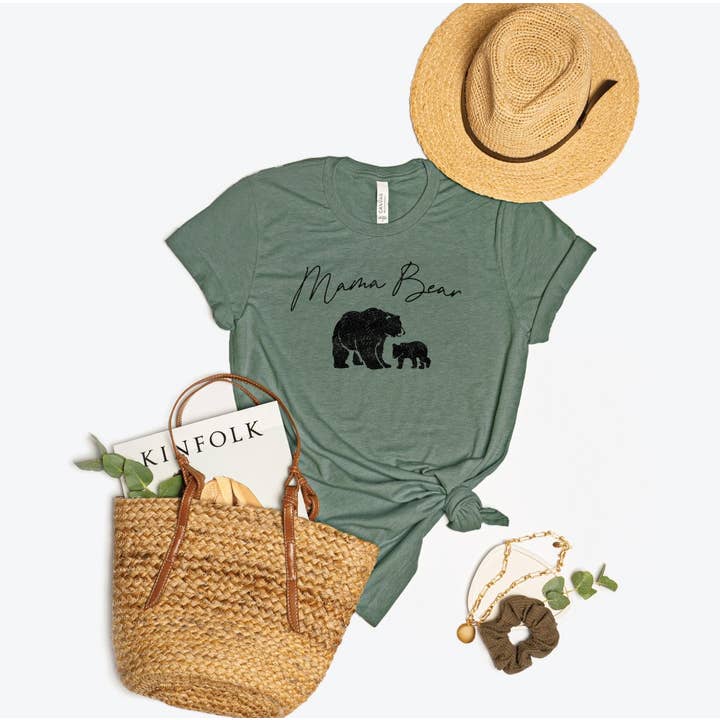 OAT COLLECTIVE - Wholesale Screen Printed T-Shirt - Women's - MAMA BEAR Graphic T-Shirt