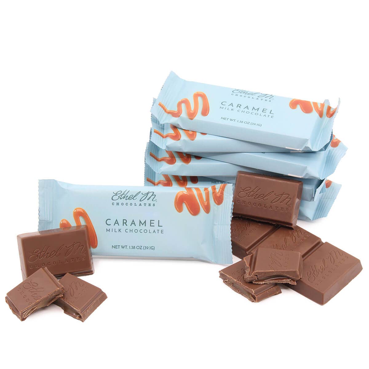 Ethel M Chocolates - Wholesale Chocolate Bar - PREMIUM MILK CHOCOLATE CARAMEL GOURMET SINGLE BARS2