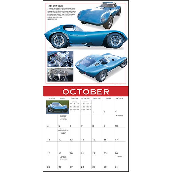 Sellers Publishing - Wholesale Calendar - Classics: Ultimate Automobile 2026 Wall Calendar4